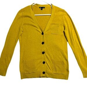GAP mustard cardigan. Size small.